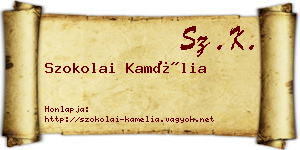 Szokolai Kamélia névjegykártya